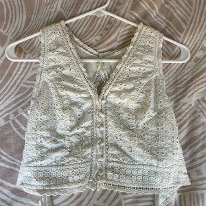 A&F Open Back Crop Top